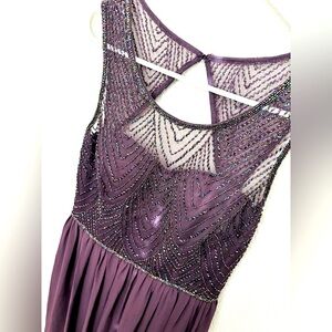 David’s Bridal Floor Length Purple Bridesmaid Dress - Excellent Condition